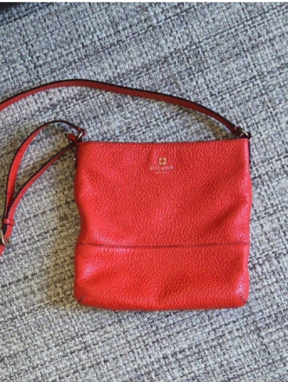 Kate Spade Southport Avenue Orange Pebbled Leather Crossbody Bag